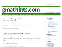Tablet Screenshot of gmathints.com